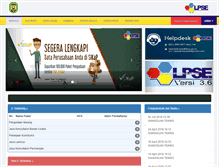 Tablet Screenshot of lpse.palopokota.go.id